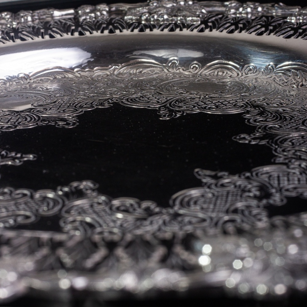 Vintage Birks Silver Tray Rideau Plate 12" - Picture 10 of 10